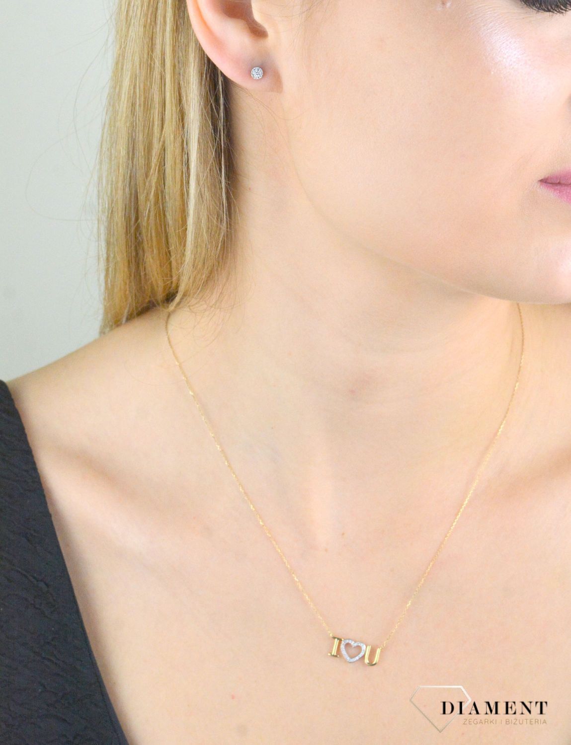 Kolczyki złote damskie 585 klasyczne wkrętki z diamentami 0,11 ct E76550Y S. Złote kolczyki damskie. Złote kolczyki wkrętki. Kolczyki złote z diamentami. Kolczyki złote wkrętki z diamentami. Kolczyki wkrętki złote na prezent.jpg